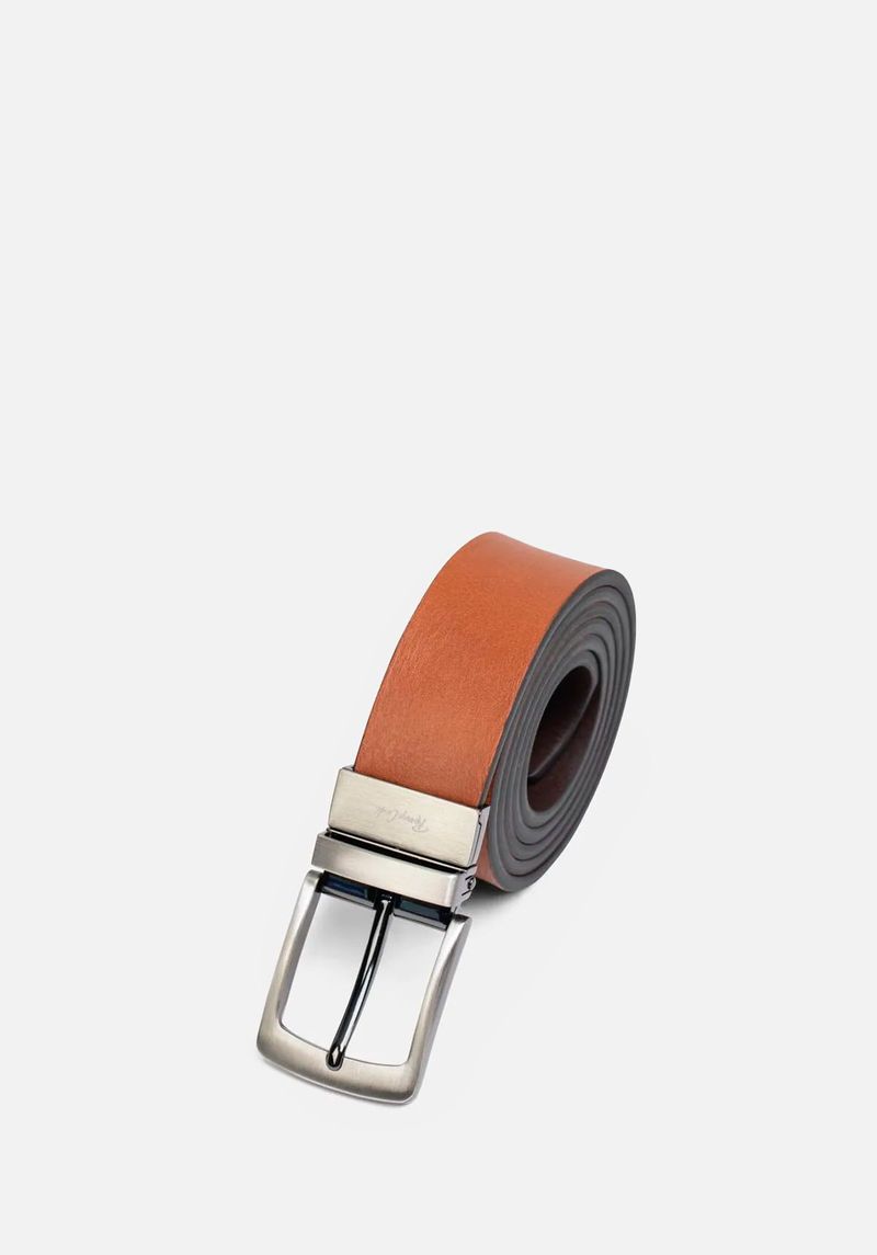 CORREA REVERSIBLE DE CUERO LISO