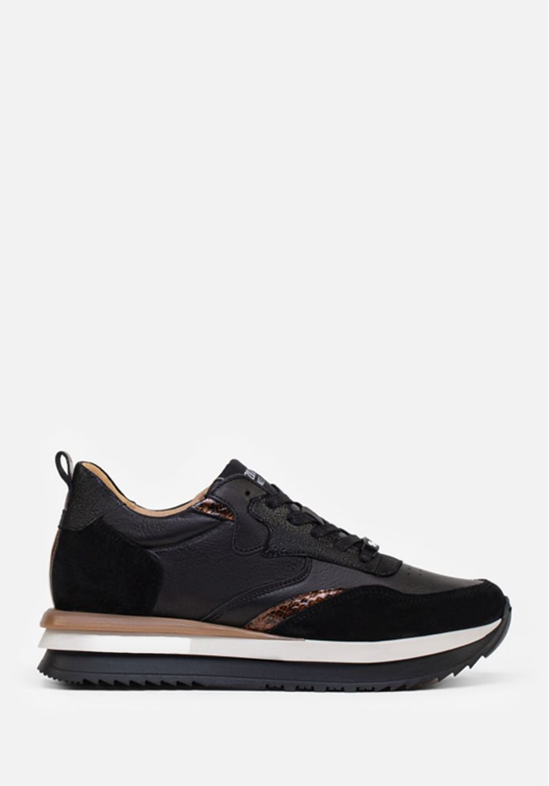 SNEAKERS BLACK & CROCO