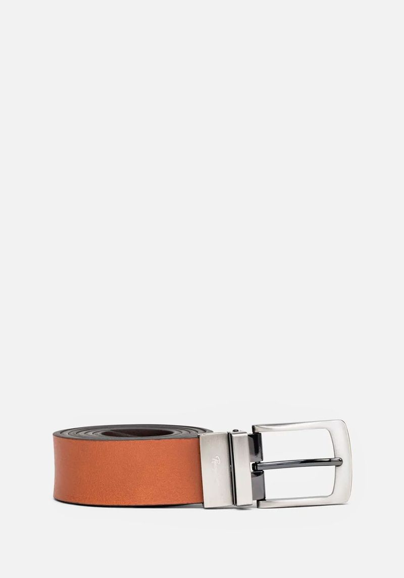 CORREA REVERSIBLE DE CUERO LISO